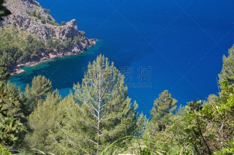 马略卡,海洋,风景,sierra de tramuntana,极端地形,水,天空,气候,水平画幅,山