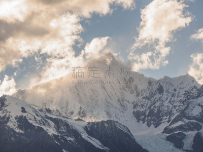 云南省,中国,地形,云,梅里雪山,布劳甘山,meili山,云南德钦地区,香格里拉县,雪山