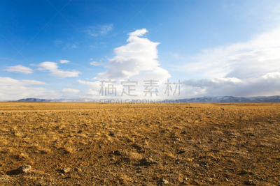 山脉,天空,水平画幅,山,克里米亚,无人,户外,干的,草,明亮