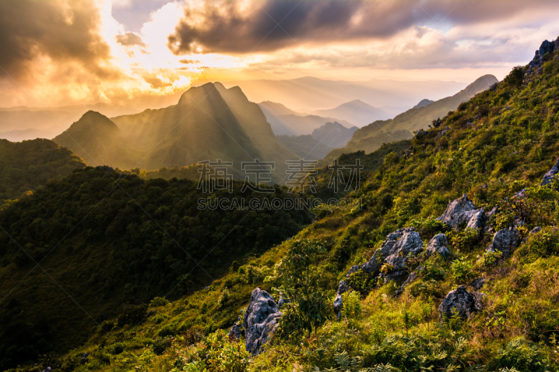 山,道教,高处,地形,清迈省,自然,水平画幅,无人,户外