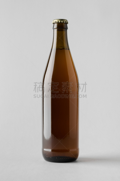 啤酒瓶,轻蔑的,维希,琥珀,垂直画幅,褐色,拉格啤酒,玻璃,标签,饮料