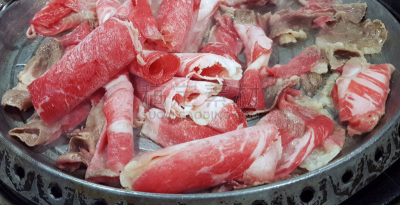 格子烤肉,猪肉,煎鸡肉,日本人,白色,晚餐,清新,自助餐,成一排,非都市风光