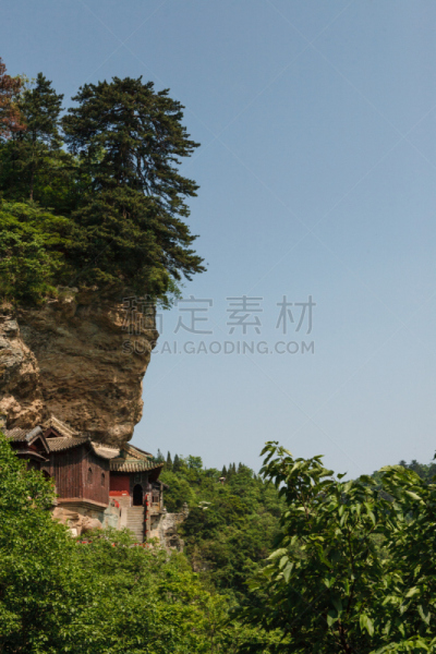 武当山,修道院,武术,湖北省,道教,宝塔,垂直画幅,悬崖,建筑,旅行者