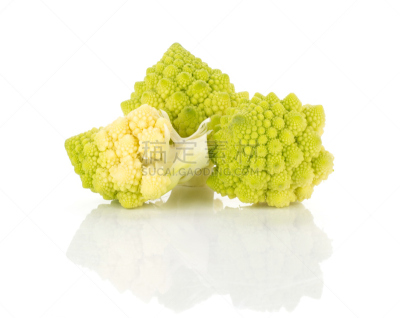 清新,白色,罗马花椰菜,绿色,分离着色,蔬菜,螺线,部分,背景分离,食品