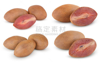 清新,横截面,白色,李子,曼密苹果,拼错,契柯,人心果,褐色,水平画幅