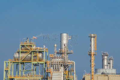 工厂,天空,炼油厂,罗勇,石油化工厂,精炼厂,石油工业,水平画幅,能源,无人