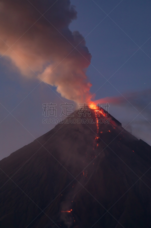 阿尔拜省,菲律宾,马尔地马荣火山,垂直画幅,黎牙实比市,熔岩,户外,火山,亚洲,著名景点