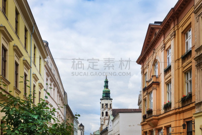 波兰,克拉科夫,古董,建筑外部,欧洲,远古的,古老的,图像,著名景点