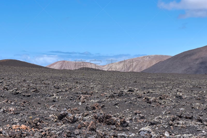 timanfaya national park,兰萨罗特岛,天空,水平画幅,山,无人,火山地形,大西洋群岛,夏天,户外