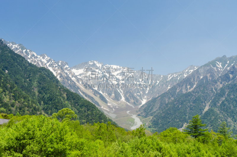 长野县,绿色,日本,山脉,信浓川,松本,日本阿尔卑斯山脉,美,水平画幅,山
