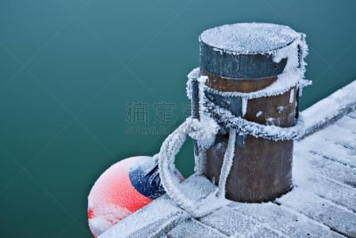 冬天,水边,水,保险杠,寒冷,水平画幅,码头,雪,无人,海港