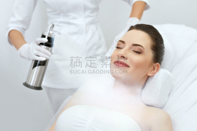 女人,氧气,美,美容院,冷冻疗法,横截面,活力,寒冷,健康保健,专业人员