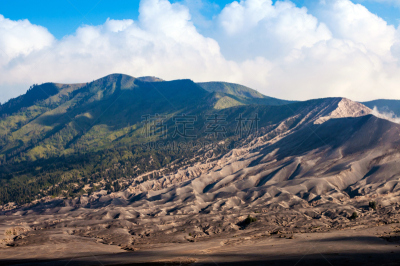 爪哇,婆罗摩火山,印度尼西亚,东,滕格尔火山,bromo-tengger-semeru national park,东爪哇,水平画幅,无人,夏天