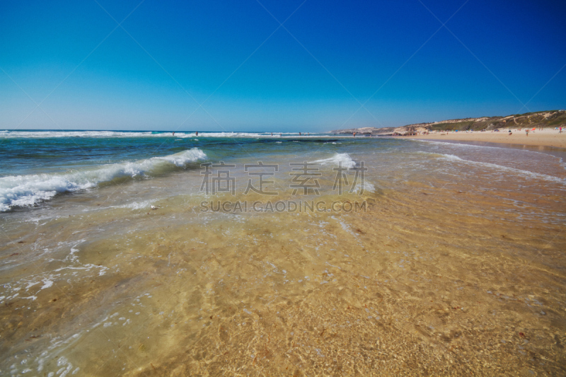 阿连特茹,海滩,下阿连特茹省,自然,低视角,水,水平画幅,无人,夏天,户外
