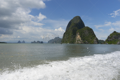 攀牙湾,泰国,安达曼海,普吉岛,水,天空,群岛,国家公园,水平画幅,云