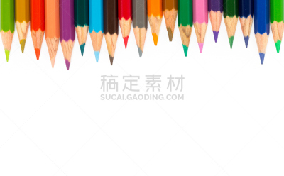 彩色铅笔,白色背景,成一排,校友团聚,成人教育,蜡笔,色板,学校用品,艺术,水平画幅