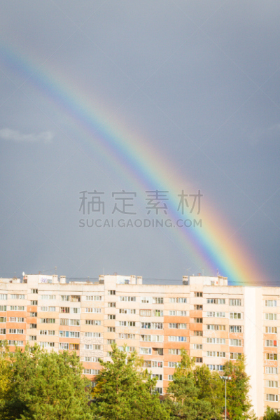秋天,彩虹,伦敦城,色彩鲜艳,在上面,自然,垂直画幅,灰色,无人,蓝色