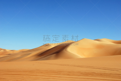 利比亚,沙丘,撒哈拉沙漠,天空,美,水平画幅,沙子,无人,户外,干的