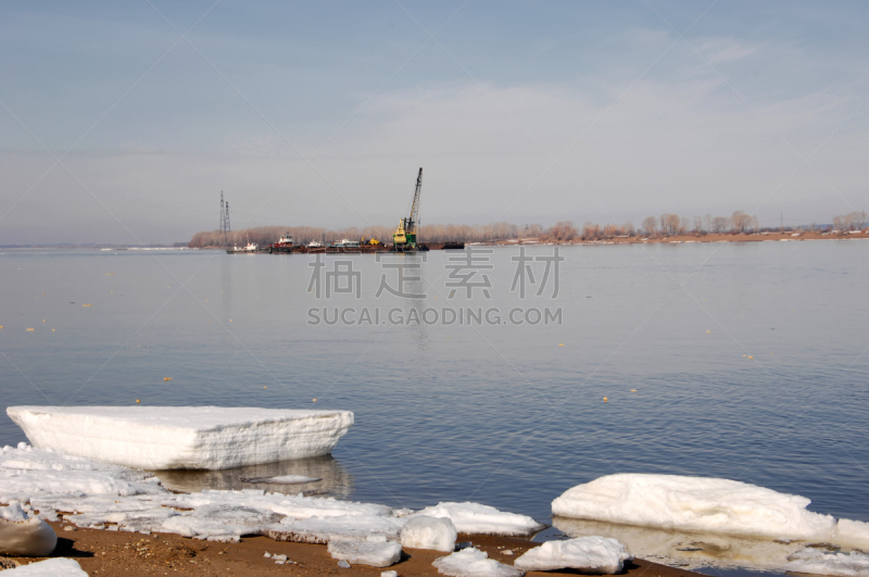 河流,水平画幅,沙子,无人,草原,辫状河,淡水,水力发电,俄罗斯,小艇