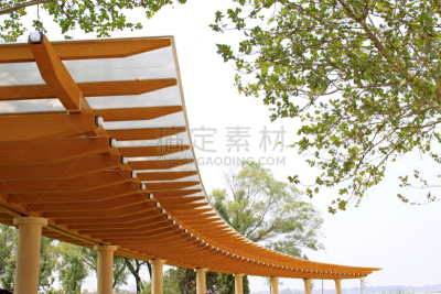 走廊,公园,褐色,水平画幅,门廊,无人,架子,特写,门厅,设计