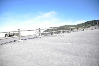云,火山口,哥斯达黎加,伊拉苏火山,熔岩,十字转门,磨脚石,安全,热,部分