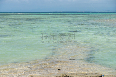 竹富岛,冲绳县,栈桥码头,风景,西,留白,平视角,竹富町,纯净,夏天