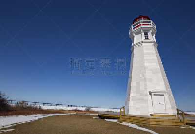 灯塔楼,斗篷,纽宾士域,加拿大,水平画幅,爱德华王子岛,无人,联邦桥,摄影