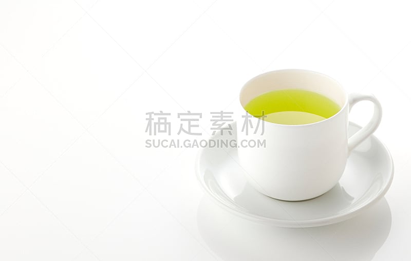 杯,绿茶,日式茶杯,茶叶,餐具,水平画幅,无人,茶碟,纯净,饮料