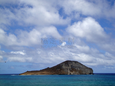 威马那娜,瓦胡岛,岛,海岸线,海湾,兔子,水,新的,水平画幅,沙子