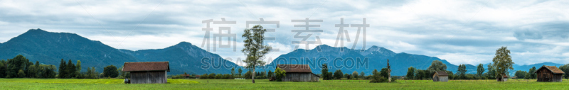 阿尔卑斯山脉,天空,水平画幅,巴特特尔茨－沃尔夫拉策豪森县,雪,无人,户外,卡尔文德尔山脉,巴伐利亚,冬天