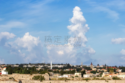 海洋,云,风景,海港,伦敦城,罗德城,罗德岛,河堤,爱琴海群岛,水