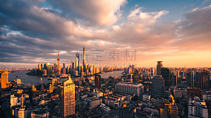 上海,黄浦江,东方明珠塔,金砖四国,外滩,金融和经济,高峰时间,外立面,黄昏,经济