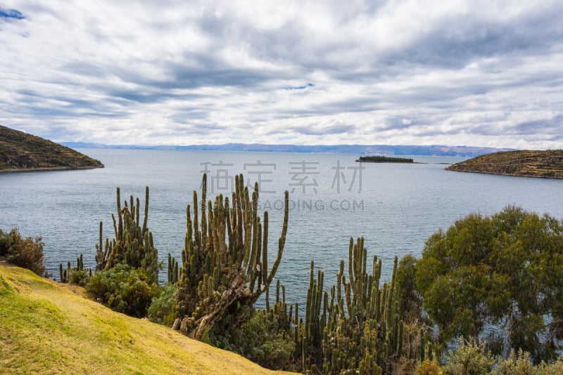 阳光岛,的的喀喀湖,玻利维亚,风景,流离岛影,乌罗乌罗漂浮岛乌罗飘浮岛屿乌罗浮动岛乌罗浮动岛屿,优罗斯人,艾马拉印第安人,科巴 卡巴纳,印加人文明