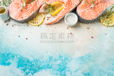 鲑鱼,生食,斯利福德,水平画幅,无人,牛排,欧亚家燕,俄罗斯,摄影