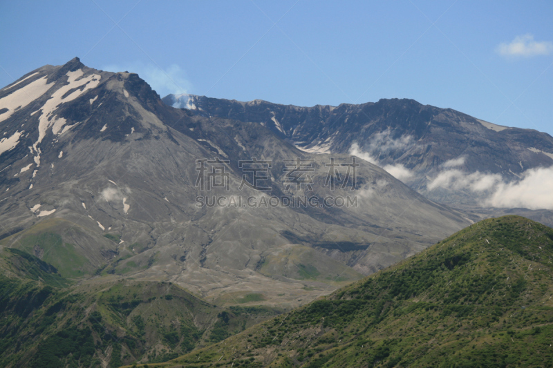 圣海伦火山,火山口,自然,水平画幅,地形,无人,户外,火山,国家纪念碑,彩色图片