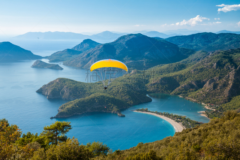 海滩,地形,海洋,风景,俄鲁丹尼斯,泻湖,水,天空,美,水平画幅