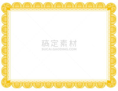 边框,文档,打叉,黄金,死亡证明,出生证明,结婚证书,证书,礼券或卡,空白的