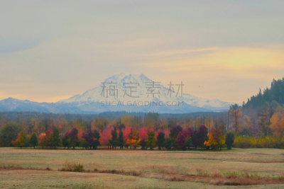 地形,秋天,山脉,全景,洛矶山脉,水平画幅,云,无人,圣胡安山脉,早晨