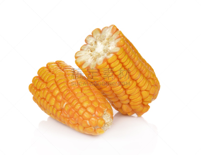 干的,白色,仁,玉米,分离着色,爆米花,水平画幅,无人,黄色,种子