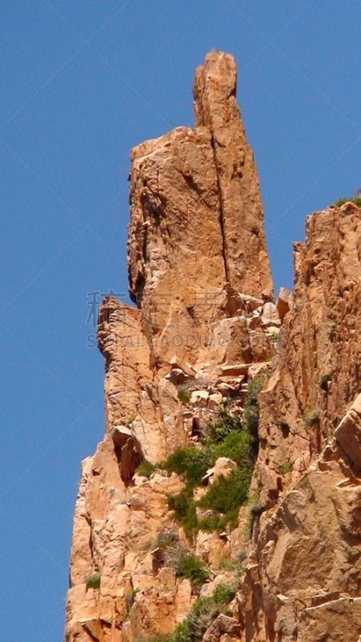 海岸线,红岩石,垂直画幅,水,天空,美,piana,无人,夏天,海岸地形