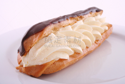 手指蛋糕,清新,特写,巧克力慕斯,奶制品,水平画幅,无人,奶泡,奶油,蛋糕