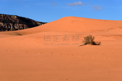 天空,犹他,沙丘,美国,蓝色,珊瑚,粉色,州立公园,留白,美国西部