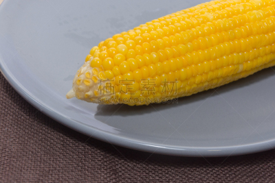 煮食,玉米,盘子,素食,开胃品,夏天,营养品,农作物,白色