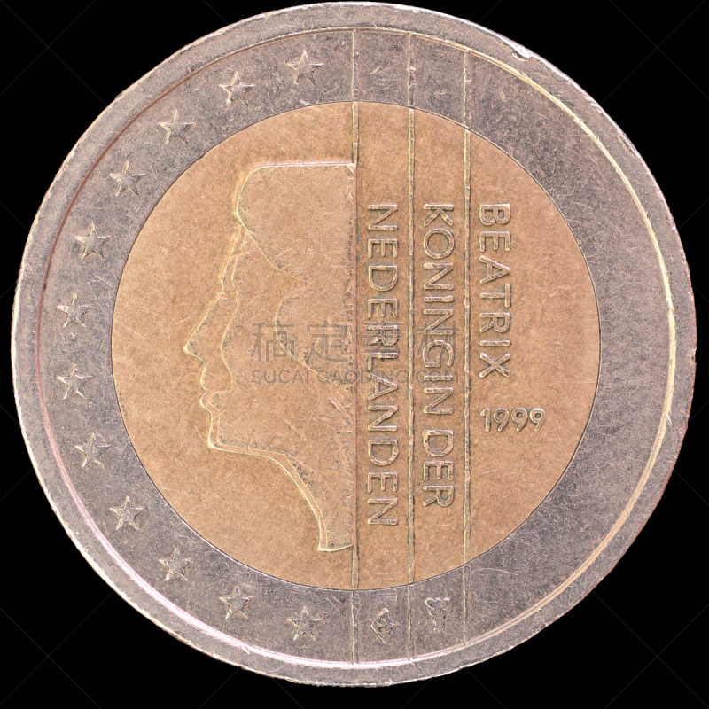 荷兰,国内著名景点,侧面视角,黑色背景,princess beatrix,数字2,代表,人的脸部,金融,欧洲