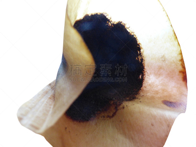 咖啡滤纸,特写,分离着色,研磨咖啡,水平画幅,无人,咖啡,摄影,过滤