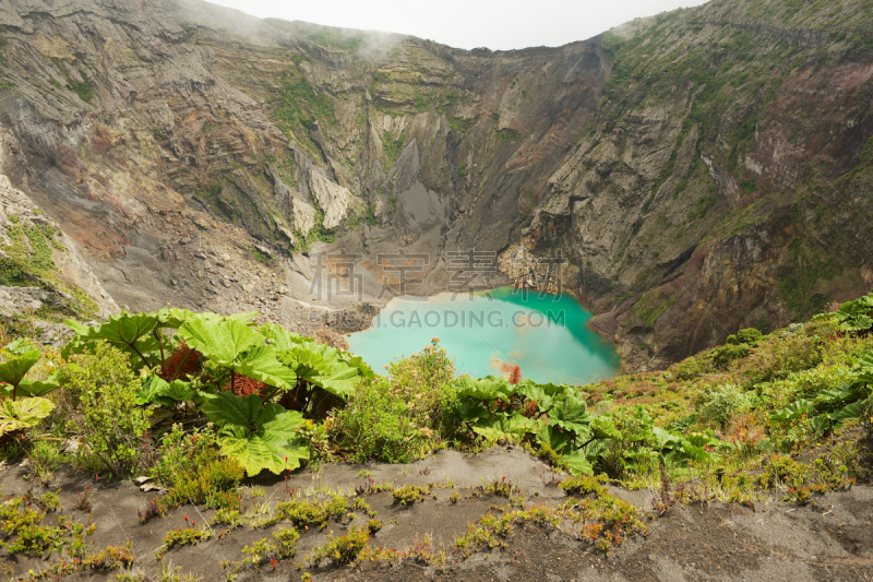 伊拉苏火山,哥斯达黎加,火山口,活火山,卡塔戈,卡塔戈省,火山学,地震,硫磺,水