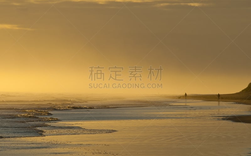 早晨,班博,遛狗师,诺森伯兰郡,海滩,水平画幅,2015年,户外,步行,摄影