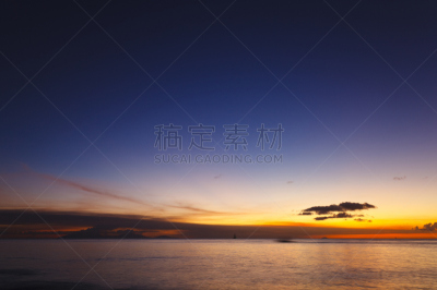 火山,加勒比海地区,前面,暗色,背风群岛,云景,安提瓜和巴布达,安提瓜,日落,爆发