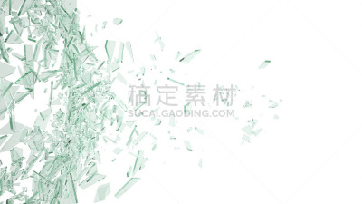 绘画插图,三维图形,碎玻璃,白色,分离着色,布劳甘山,坏掉的,不幸,倒塌,毁坏