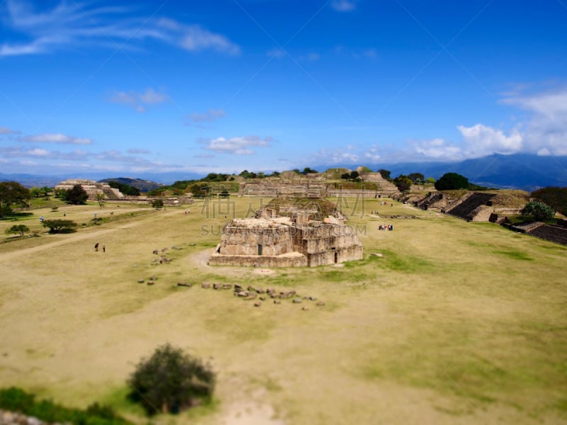 瓦哈卡,蒙特牌,墨西哥,古代文明,旅游目的地,水平画幅,地形,无人,寺庙,户外